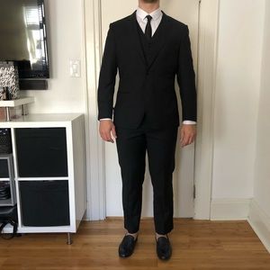 Giovanni Bresciani 100% Wool 3 piece suit 40s 33